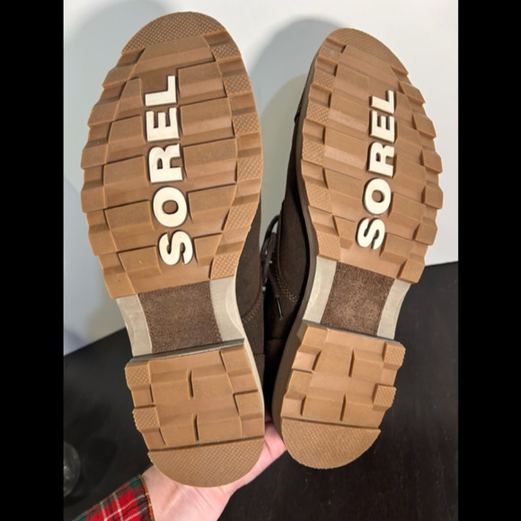 NWOB Sorel Madison II Chore Men\'s Waterproof Oiled Suede Boots Tobacco Gum Sz 14
